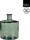 Mica Decorations Guan Fles Vaas - H26 x Ø21 cm - Gerecycled Glas - Groen