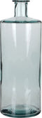 Mica Decorations Guan Fles Vaas - H40 x Ø15 cm - Gerecycled Glas - Transparant