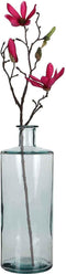 Mica Decorations Guan Fles Vaas - H40 x Ø15 cm - Gerecycled Glas - Transparant
