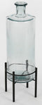 Mica Decorations Guan Fles Vaas - H40 x Ø15 cm - Gerecycled Glas - Transparant