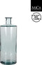 Mica Decorations Guan Fles Vaas - H40 x Ø15 cm - Gerecycled Glas - Transparant