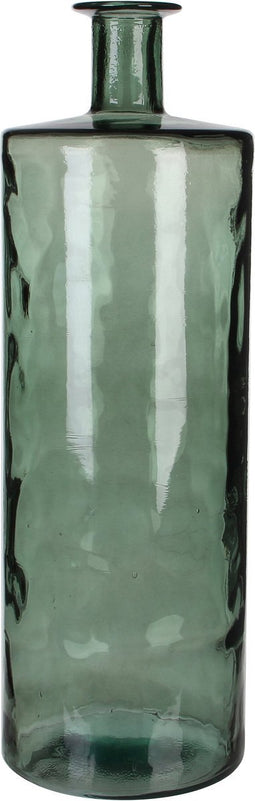 Mica Decorations Guan Fles Vaas - H75 x Ø25 cm - Gerecycled Glas - Groen