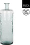 Mica Decorations Guan Fles Vaas - H75 x Ø25 cm - Gerecycled Glas - Transparant