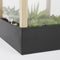 Mica Decorations Halton Lantaarn Plantenkas - L25 x B25 x H42 cm - Zwart
