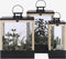 Mica Decorations Halton Lantaarn Plantenkas - L25 x B25 x H42 cm - Zwart