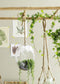 Mica Decorations hangend glas Sil met touw maat in cm: h10 x d25cm - transparent