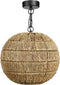 Mica Decorations Hanglamp Bono - 34x34x35 cm - Jute - Bruin