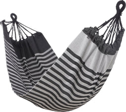 Mica Decorations Hangmat - L230 x B120 cm - Zwart gestreept