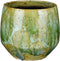 Mica Decorations Harris Bloempot - 20x20x18 cm - Keramiek - Groen