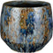 Mica Decorations Harris Bloempot - 25x25x22 cm - Keramiek - Blauw