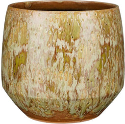 Mica Decorations Harris Bloempot - 29x29x26 cm - Keramiek - Taupe