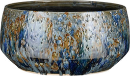 Mica Decorations Harris Schaal - 32.5x32.5x15 cm - Keramiek - Blauw