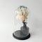 Mica Decorations Hella Glazen Stolp - H38 x Ø23 cm - Transparant, Zwart