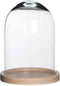 Mica Decorations Hella Stolp - H23 x Ø17 cm - Naturel - Hout / Glas