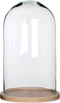 Mica Decorations Hella Stolp - H37 x Ø23 cm - Naturel - Hout / Glas