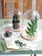 Mica Decorations Hella Stolp H37 x Ø23 cm - Wit - Hout / Glas