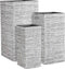 Mica Decorations Helsinki Plantenbakken - H71 x Ø35 cm - Magnesium - Lichtgrijs - Set van 3