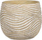 Mica Decorations Hendrick Bloempot - 21x21x19 cm - Cement - Créme