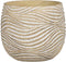 Mica Decorations Hendrick Bloempot - 23x23x20 cm - Cement - Créme