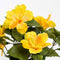 Mica Decorations Hibiscus Kunstplant in Bloempot Stan - H40 x Ø30 cm - Geel