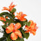 Mica Decorations Hibiscus Kunstplant in Bloempot Stan - H40 x Ø30 cm - Oranje