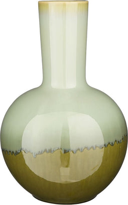 Mica Decorations Holm Vaas - 34x34x52 cm - Keramiek - Lichtgroen