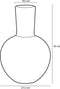 Mica Decorations Holm Vaas - H42 x Ø28 cm - Keramiek - Crème