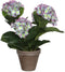 Mica Decorations Hortensia Kunstplant in Bloempot Stan - H40 x Ø35 cm - Paars