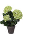 Mica Decorations Hortensia Kunstplant in Bloempot Stan - H40 x Ø35 cm - Groen