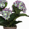 Mica Decorations Hortensia Kunstplant in Bloempot Stan - H40 x Ø35 cm - Paars