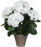 Mica Decorations Hortensia Kunstplant in Bloempot Stan - H45 x Ø45 cm - Wit