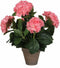 Mica Decorations Hortensia Kunstplant in Bloempot Stan - H45 x Ø45 cm - Roze