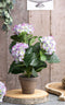 Mica Decorations Hortensia Kunstplant in Bloempot Stan - H45 x Ø45 cm - Lichtpaars