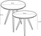 Mica Decorations Jailey Bijzettafel - Set van 2 - H49 x Ø50 cm - Gerecycled Hout - Bruin