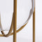 Mica Decorations Jamey Vaas op standaard - H31 x Ø17 cm - Glas - Goud