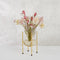Mica Decorations Jamey Vaas op standaard - H31 x Ø17 cm - Glas - Goud