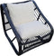 Mica Decorations Jay Loungestoel/Tuinstoel zwarrt met kussen L73 x B75 x H87cm