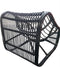 Mica Decorations Jay Loungestoel/Tuinstoel zwarrt met kussen L73 x B75 x H87cm