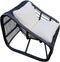 Mica Decorations Jay Loungestoel/Tuinstoel zwarrt met kussen L73 x B75 x H87cm