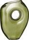 Mica Decorations Jay Vaas - L18 x B8 x H23 cm - Glas - Lichtgroen