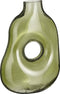 Mica Decorations Jay Vaas - L19 x B11 x H25 cm - Glas - Lichtgroen