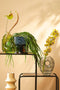 Mica Decorations Jay Vaas - L19 x B11 x H25 cm - Glas - Lichtgroen