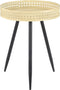 Mica Decorations Jaylee Bijzettafel - H45 x Ø34 cm - Metaal - Zwart