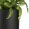 Mica Decorations Jessy Bloempot op Standaard - Set van 2 - H79 x Ø28 cm - Metaal - Zwart