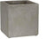 Mica Decorations jimmy bloempot vierkant lichtgrijs maat in cm: 15 x 15 x 15 - GRIJS