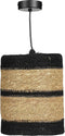 Mica Decorations Jinx Hanglamp - H20 x Ø15 cm - Jute - Zwart