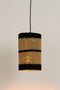 Mica Decorations Jinx Hanglamp - H30 x Ø15 cm - Jute - Zwart