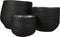 Mica Decorations Jorck Mand voor Planten - Set van 3 - H24 x Ø26 cm - Papier - Zwart