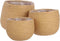 Mica Decorations Jorck Manden - H24 x Ø26 cm - Set van 3 - Donkergeel