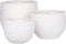 Mica Decorations Jorck Plantenmand - Set van 3 - H24 x Ø26 cm - Off White